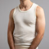 Front view of Thermo Fleece – Men’s Merino singlet – 100% Merino Wool