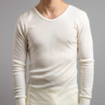 Front view of Thermo Fleece – Men’s Long Sleeve Top – 100% Merino Wool