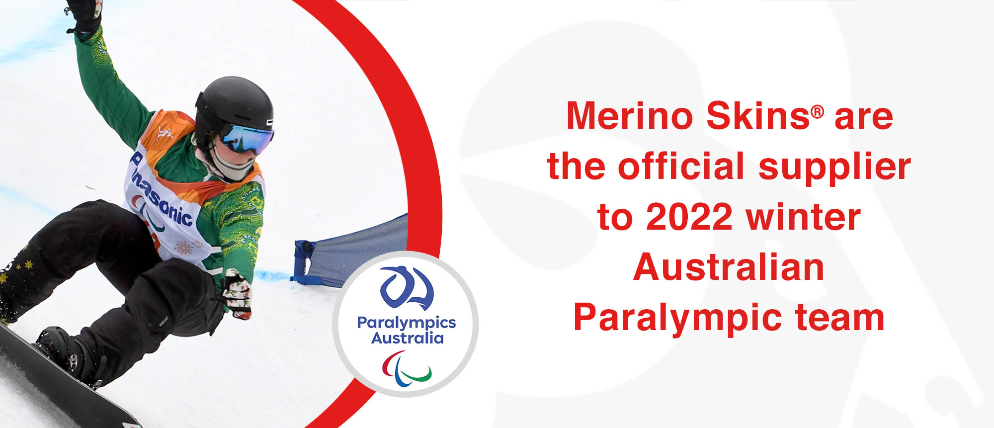 Merino Skins the official merino supplier to the Australian Paralympic winter team